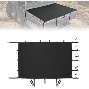 imageKEMIMOTO Tonneau Covers Compatible with CanAm Defender HD 57 89 10 DPS XT XMR Max 20162024 Cargo Bed Cover Net Bed Rail Cargo Protection with Straps