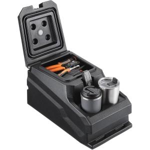 imageKEMIMOTO UTV Center Console Armrest Storage Box Compatible with 20172025 Defender ampamp Max HD578910 Universal Fit Bench Seat Console with 2 Cup Holders