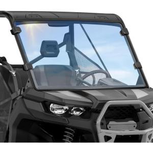 imageKEMIMOTO UTV Front Full Windshield SXS Front Windscreen SlideVent Polycarbonate Wind Screen Compatible with Can Am Defender HD 5 8  10  MAX 2016 2017 2018 2019 2020 2021 2022 2023 2024 2025Without SlideVent