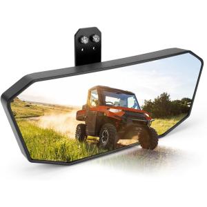 imageKEMIMOTO UTV Rear View Mirror Toolfree Adjustable Height Mirrors Compatible with Polaris Ranger 500 570 900 XP 1000XPCrew 20172025 Factory Drop Down Mounting Tab Required Replace 2879969