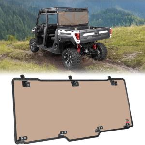 imageKEMIMOTO UTV Rear Window Preinstalled Back Windshield Compatible with Polaris Ranger XP 1000Crew 20172025 Polaris Ranger 1000Crew 20202025 Ranger XP 900Crew 20132019Tinted
