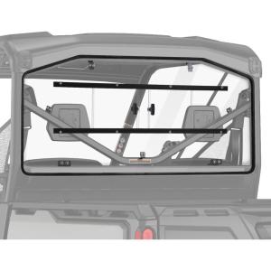 imageKEMIMOTO UTV Rear Windshield Back Wind Screen Back Window with Sliding Panel Compatible with CanAm Defender HD 5 8 10  MAX 2016 2017 2018 2019 2020 2021 2022 2023 2024Clear with Sliding Window