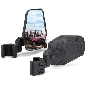 imageKEMIMOTO UTV Side Mirrors UTV Rearview Mirrors Compatible with ProFit Polaris Ranger XP 1000 General CanAm Defender Maverick Trail Uforce Gen 2 3axis Rotation Rear View Accessories