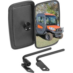 imageKEMIMOTO UTV Side View Mirrors 2pcs Rear Mirrors Kit Compatible with Kubota RTV X1100C Adjustable Convex Easier Install Door Hinge