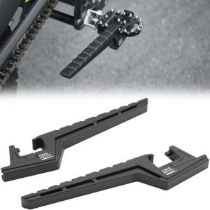 imageKEMIMOTO Universal Passenger Footpegs Compatible With Enduros and Surron Segway X160 X260 Motorcycle Dirt Bike Footpegs Dirt Bike Passenger Pedals Black