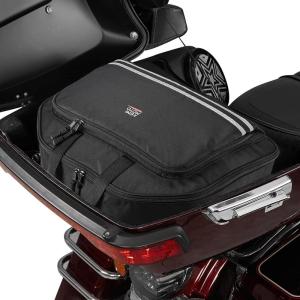 imageKEMIMOTO Upgraded Rear Turnk Liner 40L with Upgraded Strap Luggage Bag Compatible with Touring CVO Trike 19932025 Models for Street Glide Road Glide Road King Black
