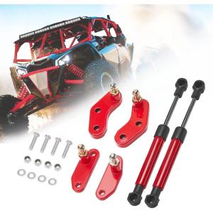 imageKemimoto X3 Door Opener Kits Door Shocks Struts Compatible with 20172025 Can Am Maverick X3 and Max Front and Rear Doors BlackRed