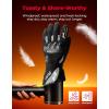 imageKEMIMOTO 2025 Version Heated Motorcycle Gloves for Men and Women DualZone Control with Hard Protective Shields 74V 3000mAh Rechargeable Battery Waterproof TouchscreenBlack