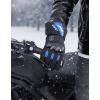 imageKEMIMOTO 2025 Version Heated Motorcycle Gloves for Men and Women DualZone Control with Hard Protective Shields 74V 3000mAh Rechargeable Battery Waterproof TouchscreenBlue