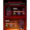 imageKEMIMOTO 2025 Version Heated Motorcycle Gloves for Men and Women DualZone Control with Hard Protective Shields 74V 3000mAh Rechargeable Battery Waterproof TouchscreenBlack