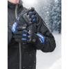imageKEMIMOTO 2025 Version Heated Motorcycle Gloves for Men and Women DualZone Control with Hard Protective Shields 74V 3000mAh Rechargeable Battery Waterproof TouchscreenBlue