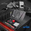 imageKEMIMOTO 21L55Gal UTV Bed Storage Box wTop Tool Tray Compatible with Polaris Ranger 1000 900 570 500 Ranger XPGeneral 1000 20132023 2024 Rear Cargo Box