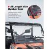 imageKEMIMOTO 2IN1 Flip Windshield Compatible with Ranger 1000 Scratch Resistant Fold Front Windshield Compatible with Polaris Ranger XP 9001000 Crew XP 1000 Diesel 20142025Flip Windshield