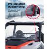 imageKEMIMOTO 2IN1 Front Vented Windshield Compatible with Polaris General 1000 XP 1000 4 1000 20162025 Sliding Scratch Resistant Clear UTV Windshield Window Accessories