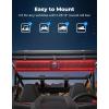 imageKEMIMOTO 39inch 10 Speaker Aluminum UTV Sound Bar Waterproof Music Sync Multicolor Lights SxS Speakers Soundbar for UTV Golf Cart Marine with 125 in  2 in Roll Bar