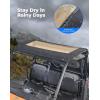 imageKEMIMOTO 3Seat UTV Soft Roof Top Waterproof Compatible with Polaris Ranger XP 1000 20172025 Ranger 1000 20202025 Ranger XP 900 20192025 Tinted Canvas Top Sunshade
