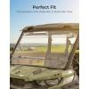 imageKEMIMOTO 3in1 Flip Windshield Compatible with CanAm Defender ampamp Defender Max HeavyDuty Scratch Resistant Front Full Windshield Clear