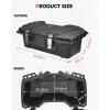 imageKEMIMOTO 40L ATV Rear Storage Box Waterproof 4 Wheeler Cargo Box Requires 0751 Inch Round Tube Racks with Stainless Steel Lock Compatible with Polaris Fourtrax CFORCE 450 Replace 2883258