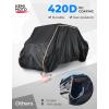 imageKEMIMOTO 420D Waterproof UTV Cover 46 Seater Compatible with Polaris Ranger Crew XP 1000 General RZR XP 4 Talon Pioneer Teryx 4 Uforce U10 Pro XL 2025 with Reflective Strips Easy Use Cover MediumLarge
