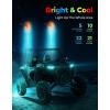 imageKEMIMOTO 5FT 2PCS Whip Lights for UTV ATV 22 Modes 21 Colors 5 Bright 10 Speed IP67 Waterproof RF Wireless Control Compatible with CanAm Maverick X3 Defender Polaris RZR Ranger Pioneer Kawasaki2