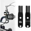 imageKEMIMOTO 8mm Motorcycle Handlebar Mirror Adaptor Mount Holder Aluminum Rearview Mirror Bracket Compatible with Sportster S 1250
