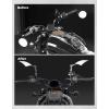 imageKEMIMOTO 8mm Motorcycle Handlebar Mirror Adaptor Mount Holder Aluminum Rearview Mirror Bracket Compatible with Sportster S 1250