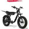 imageKEMIMOTO Aluminum Rear Rack Compatible with Super73 ZS Bike Cargo Luggage Rack Electric Bike Super73 Accessories