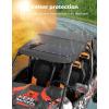 imageKEMIMOTO Aluminum Roof with Tinted Sunroof Compatible with RZR XP 4 1000 20142023 4 Turbo and 4 900 Reduces Sun Glare Provides an OpenAir Feel Noise Reduction and Weatherproof Design