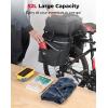 imageKEMIMOTO Bicycle Panniers Combo 3in1 Bike Saddle Grocery Bag with Waterproof Rain Cover 52L Large Capacity Storage Cargo Cycling Backpack Mountain Road Ebike Trunk Bag BlackNo Cooler Bag
