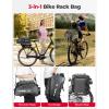 imageKEMIMOTO Bike Bag 11L EVA Hard Shell Upgraded Ebike Rear Rack Bag with Waterproof Cover Bicycle Trunk with Shoulder Strap for Commuter Travel Outdoor40l  With Expansion Layers  Pp Board