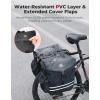imageKEMIMOTO Bike Panniers Bag 40L Bicycle Panniers for Rear Rack with Waterproof Rain Cover Ebike Saddle Bags Bike Rack Bag Saddlebags for Bikes Black Large Capacity Reflective Strip