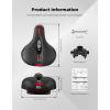 imageKEMIMOTO Bike Seat Cushion with Soft Foam Padded Comfortable Bike Seat for Men Women Bicycle Saddle for Touring Exercise Bicycle Commuter TravelTouring  with antislip