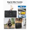 imageKEMIMOTO Bike Travel Bag Airplane for 26 to 29 inch Mountain Bicycle 900D Heavy Duty Folding MTB Bike Box Case with Wheels Pack for Air Travel Flights Waterresistant Cycling Transport Storage