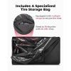 imageKEMIMOTO Bike Travel Bag Airplane for 26 to 29 inch Mountain Bicycle 900D Heavy Duty Folding MTB Bike Box Case with Wheels Pack for Air Travel Flights Waterresistant Cycling Transport Storage
