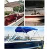 imageKEMIMOTO Bimini Top for Boat Bimini Tops Cover 600D Marine Grade Canvas Boat Canopy with 6ft Length 54 in  96 in Width 46 in Height Includes Mounting Hardware Straps Rear Support PolesGray