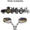 imageKEMIMOTO Black Sportster Mirrors for Road King Street Electra Glide Dyna Softail Road Glide Motorcycle Rearview 19822019 2020 2021 2022 2023