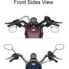 imageKEMIMOTO Black Sportster Mirrors for Road King Street Electra Glide Dyna Softail Road Glide Motorcycle Rearview 19822019 2020 2021 2022 2023