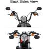 imageKEMIMOTO Black Sportster Mirrors for Road King Street Electra Glide Dyna Softail Road Glide Motorcycle Rearview 19822019 2020 2021 2022 2023