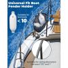 imageKEMIMOTO Boat Fender Holders Folding Fender Rack with Stainless Steel Tube Clamp Fit for Boat Bumper Below 10 Inches