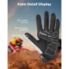 imageKEMIMOTO Dirt Bike Gloves for Men Touchscreen with Silicone Protective for Outdoor Sports OnRoad OffRoad Motorcycle Gloves Motorcross Motorbike Mountain Bicycle Racing ATV UTVwhite