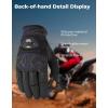 imageKEMIMOTO Dirt Bike Gloves for Men Touchscreen with Silicone Protective for Outdoor Sports OnRoad OffRoad Motorcycle Gloves Motorcross Motorbike Mountain Bicycle Racing ATV UTVblack
