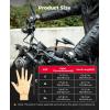 imageKEMIMOTO Fingerless Sheepskin Leather Motorcycle Gloves Half Finger Riding and Driving Gloves for Men and WomenMedium