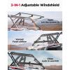 imageKEMIMOTO Flip Windshield with Slide Window Compatible with 20202024 RZR PRO XP4  Upgraded 3in1 Vented Front Windshield with Enhanced Clamp to Prevent Lifting NOT Fits Roof