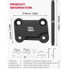 imageKEMIMOTO Foot Peg Extension Bracket Kits Compatible with Talaria XXX for Electric Dirt Bike Talaria X3 Footpegs Extenders Black