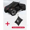 imageKEMIMOTO Full Cover Compatible with CanAm Ryker 900600SportRally Edition 210T Polyester w 1000mm PU Waterproof Coating 3 Reflective Strips  2 Windproof Straps Fits AllWeather
