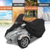 imageKEMIMOTO Full Cover Compatible with CanAm Spyder RTRT Limited 20102019 Cover with Reflective Strips Dustproof Water Resistant Sun ampamp Heat Protection Compatible with Spyder Accessories