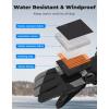 imageKEMIMOTO Heated Gloves Winter Heating Motorcycle Gloves for Women Men with Flip Magnetic Electric Rechargeable Battery 2pcs 74V Touchscreen WaterResistant for Fishing Skiing HuntingXXLarge