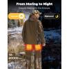 imageKEMIMOTO Heated Hunting Pants for Men 615H Heating Time Winter Camo Pants Padded Knees for Hunting Hiking Camping