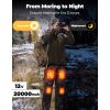 imageKEMIMOTO Heated Hunting Pants for Men 615H Heating Time Winter Camo Pants Padded Knees for Hunting Hiking Camping