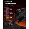 imageKEMIMOTO Heated Motorcycle Gloves for Men with Hard Protective Shields Sheepskin Heating Gloves 74V 3000mAh Rechargeable Battery Waterproof Touchscreen CompatibleBlack